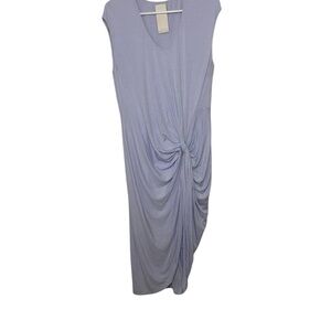 Heather by Bordeaux Embellished Knot Dress Blue L